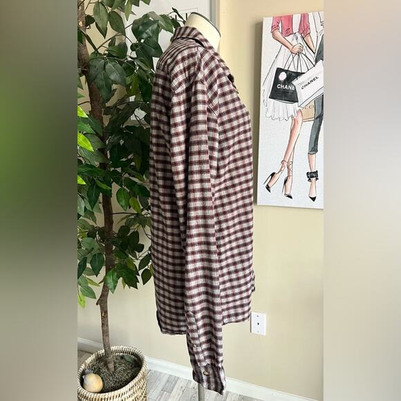 Scotch & Soda Mens Cotton Plaid Button Down Workwear Shirt Size Large - Picture 7 of 9